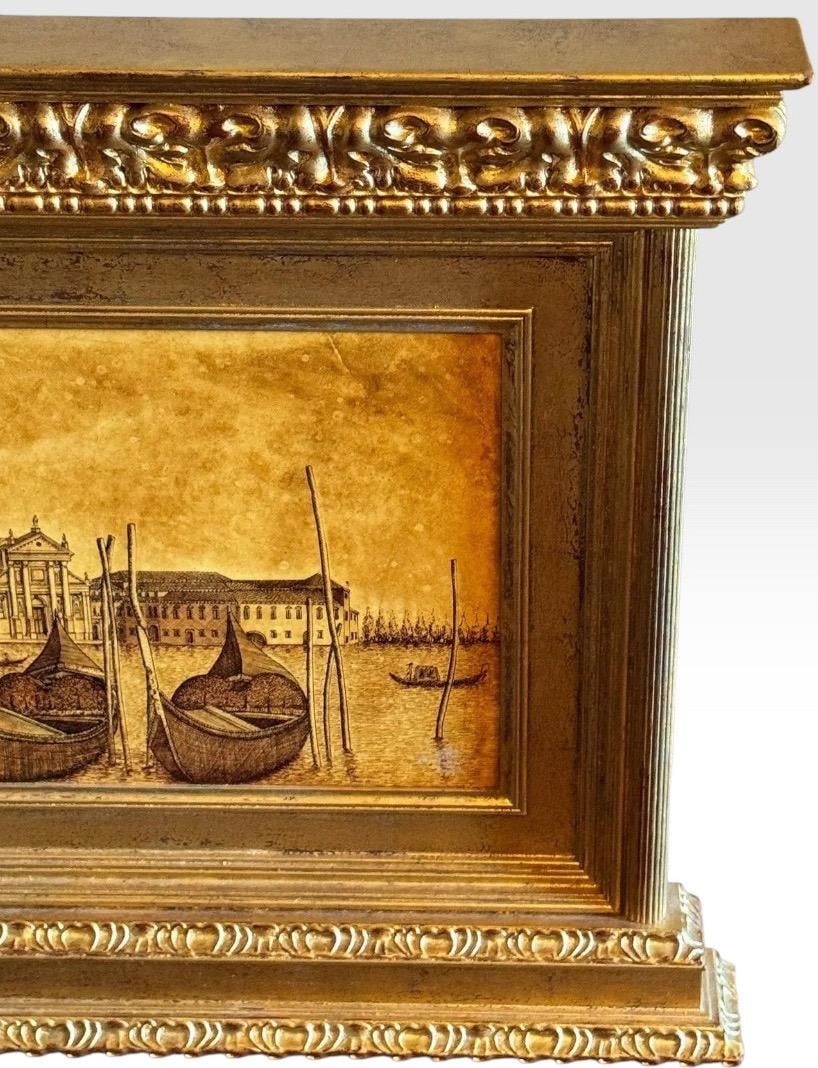 Exceptional Original Ink on Plaster Venezia Island of San Giorgio by the Twins Bugagiar - 3