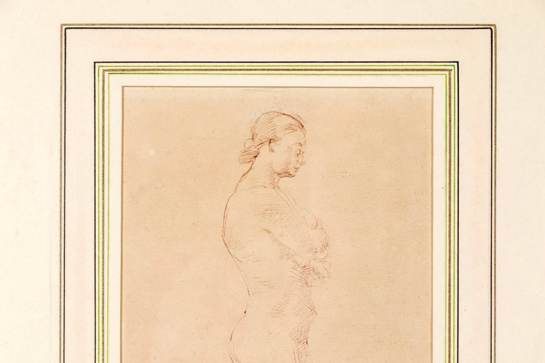 Victoria Hutson Huntley (American , Ny 1900 - 1971) Pen & Ink Drawing on Paper - Figure Study of a M - 2