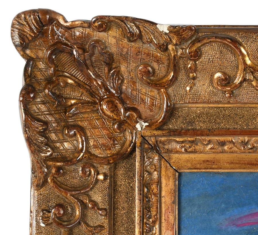Framed Signed "Maternitate" Oil on Canvas After Mihail Simonidi - 7