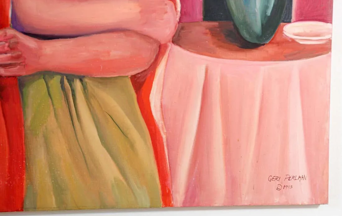 Oil Painting of an Asian Lady by Geri Perlman, 1993 - 2