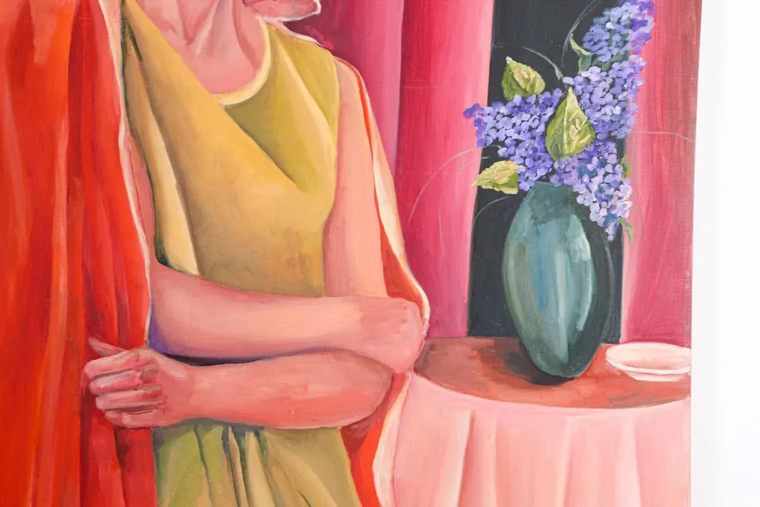 Oil Painting of an Asian Lady by Geri Perlman, 1993 - 5