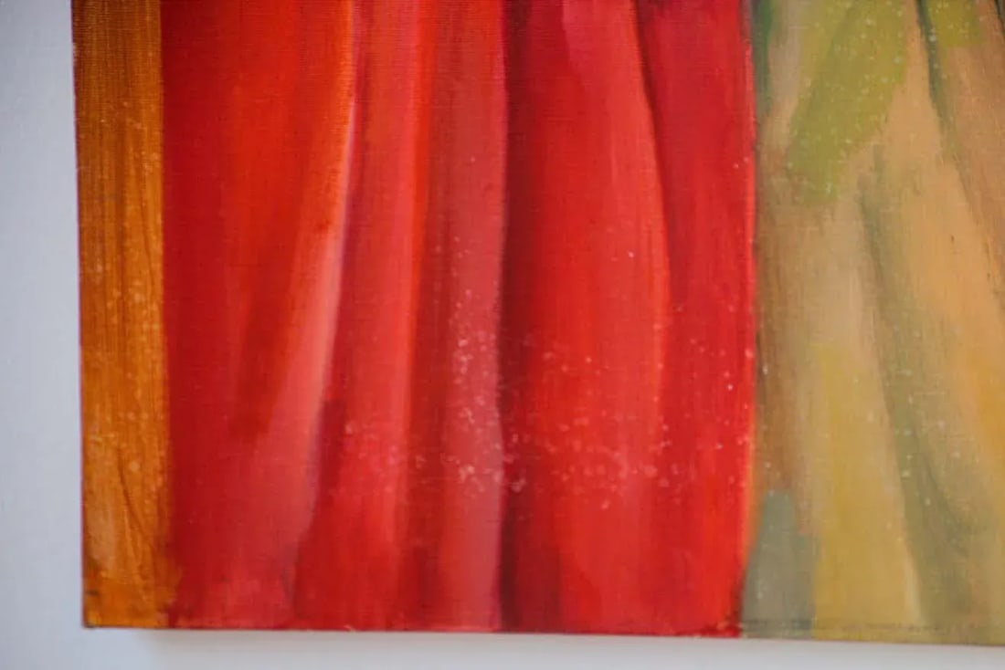 Oil Painting of an Asian Lady by Geri Perlman, 1993 - 8