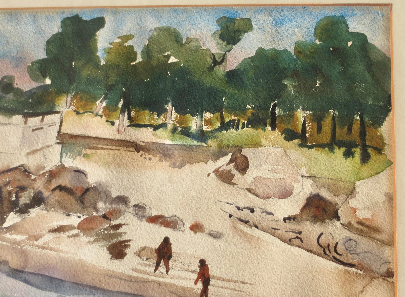 Watercolor by Zoltan Hecht Circa 1930s - 4