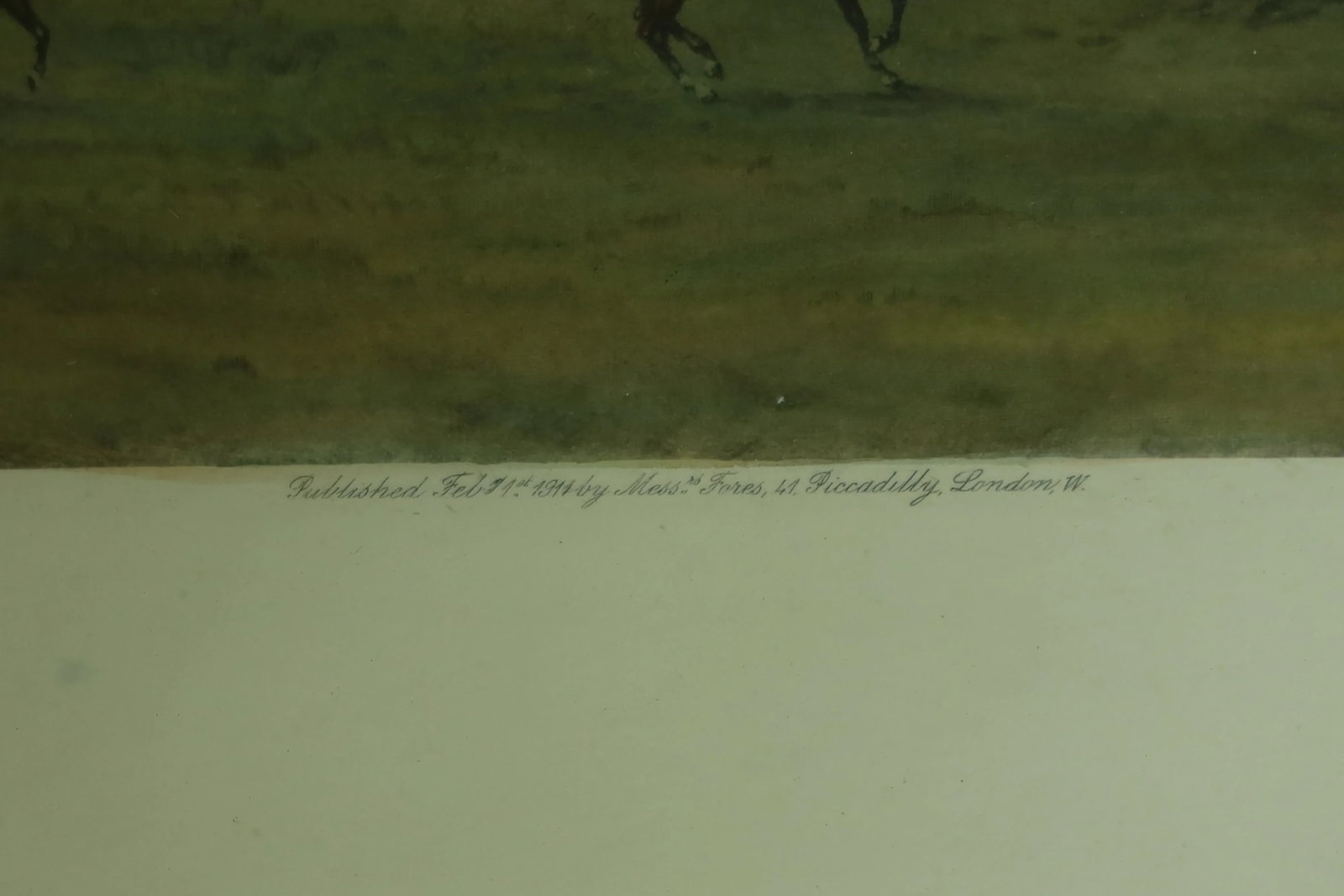 The Duke of Beauforts Framed & Matted Vintage Engraving Hunt Scene - 4