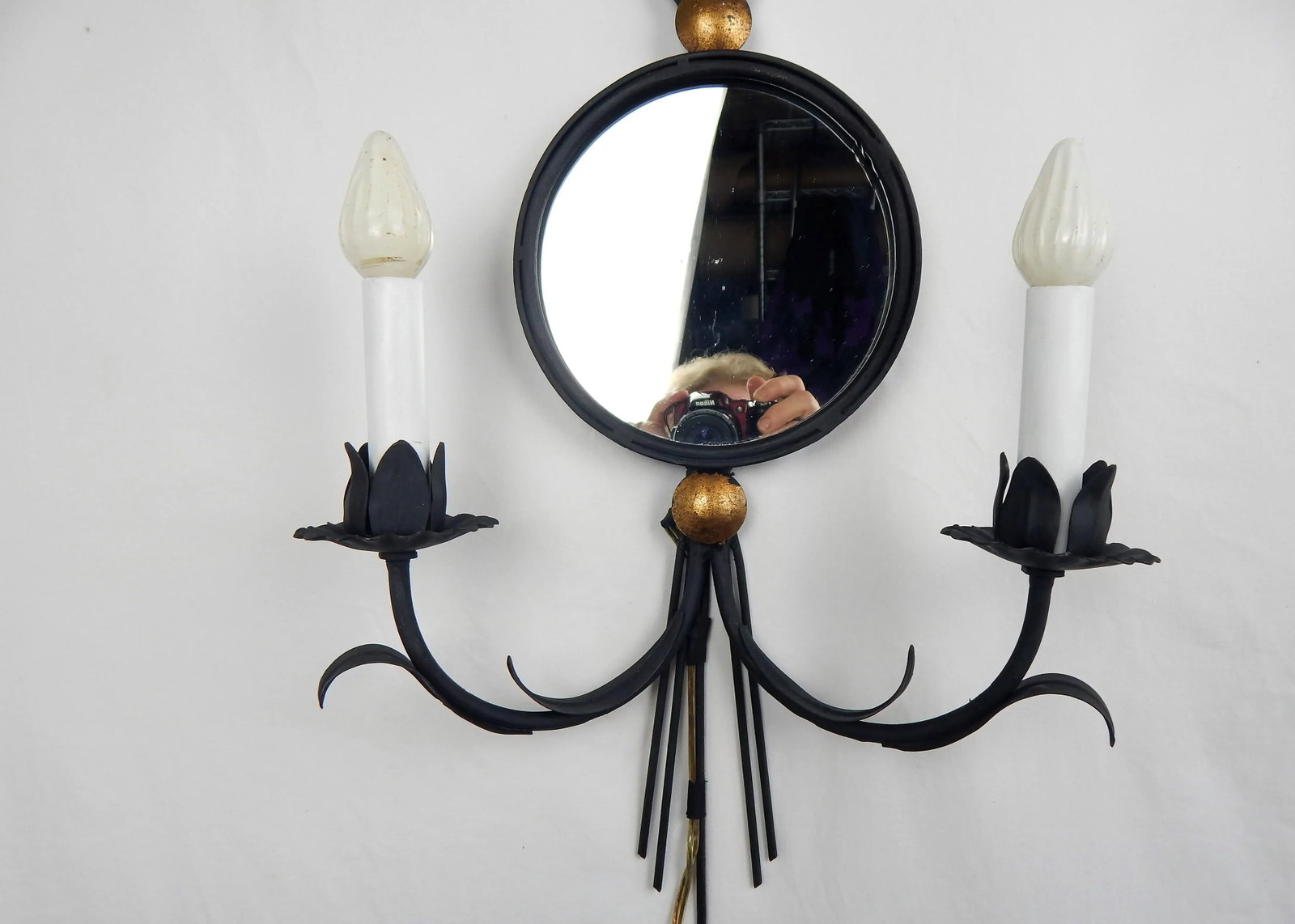 Florentia Italian Mirrored Electric Sconce - 4