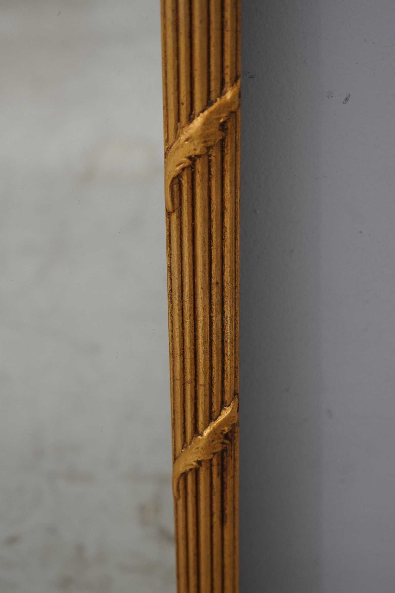 Vintage French Style Torch Carved Top Mirror - 4