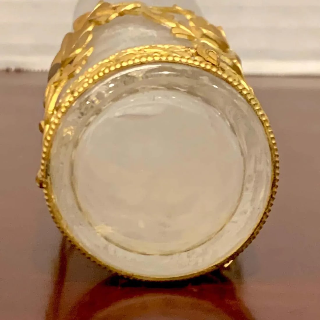 Early 20th Century Belle Epoque Baccarat Attributed Four-Leaf Clover Ormolu Mounted Vase - 6