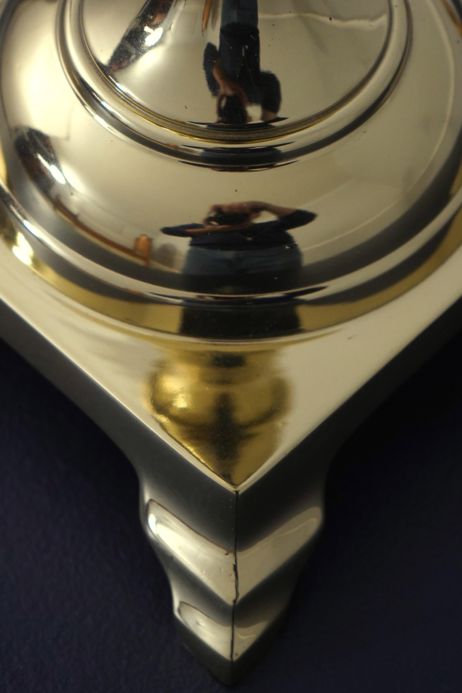 1990s Pair Solid Brass Candlestick Form Table Lamps - 7