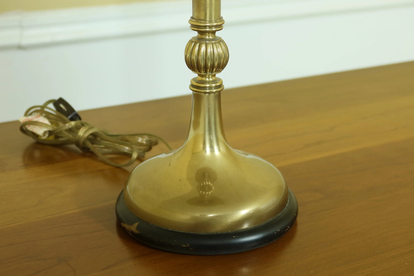 Frederick Cooper Tall Brass Table Lamp W. Shade - 3