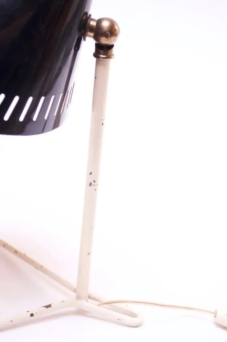 Petite Midcentury Italian Modern Metal Table Lamp / Wall Sconce - 6