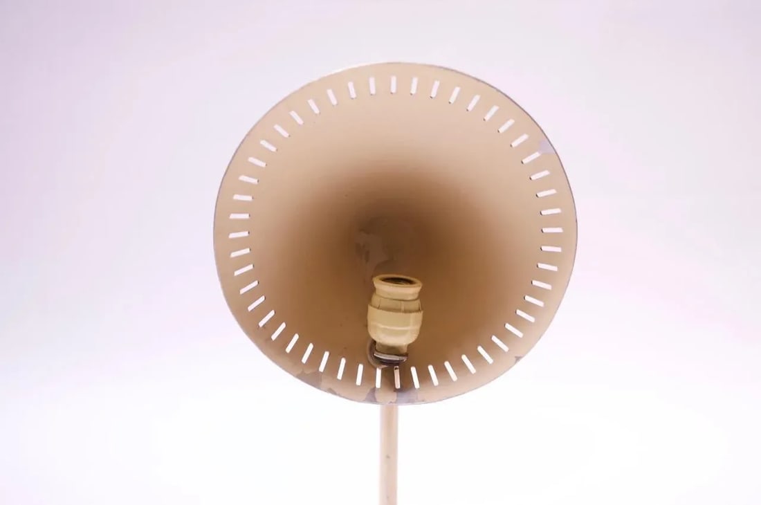 Petite Midcentury Italian Modern Metal Table Lamp / Wall Sconce - 9