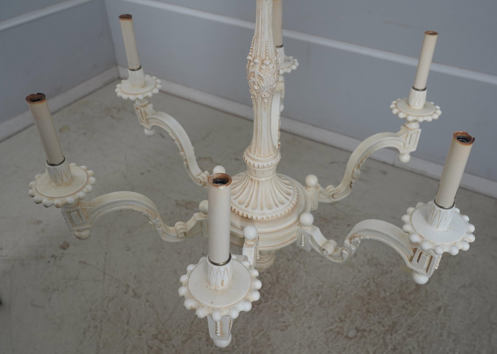 Italian Style Painted Finish Arm Chandelier - 2