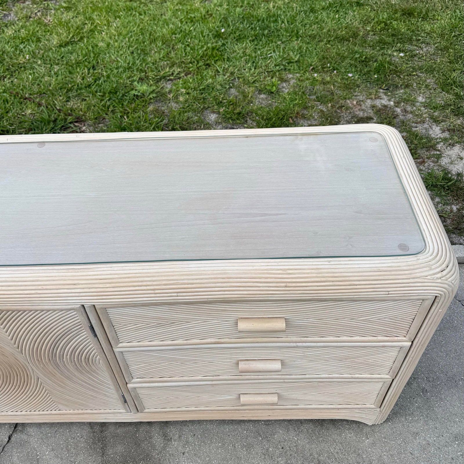 Boho Chic Waterfall Pencil Reed Dresser - 7