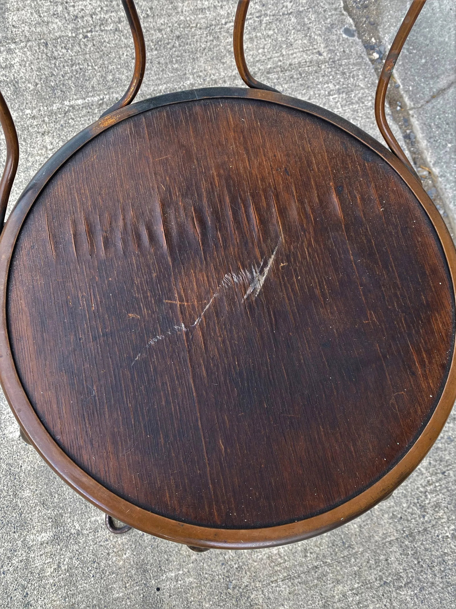 Antique Copper Ice Cream Swivel Chair - 3