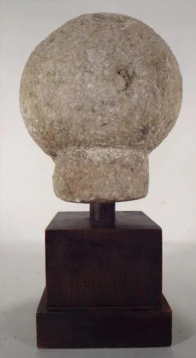 1920s American Art Deco Carved Stone Bust of the Sun Garden Ornament Sculpture - 4