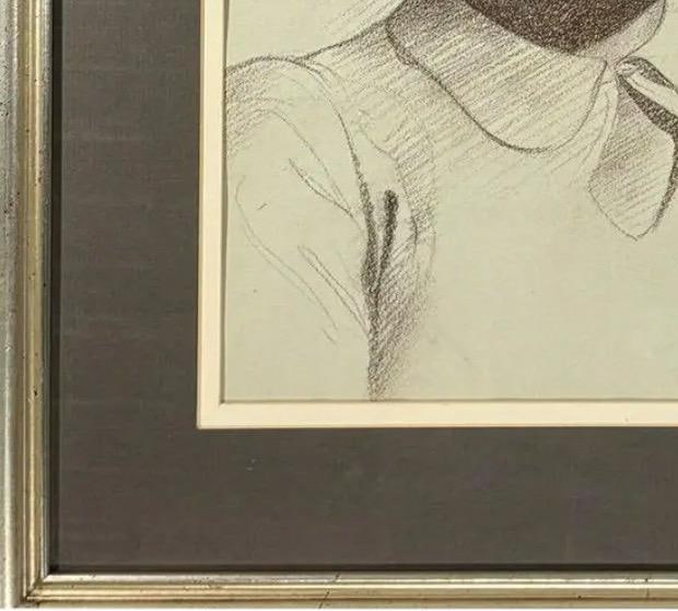 Woodi Ishmael Signed Pastel Portrait of a Woman, 1971 - 9