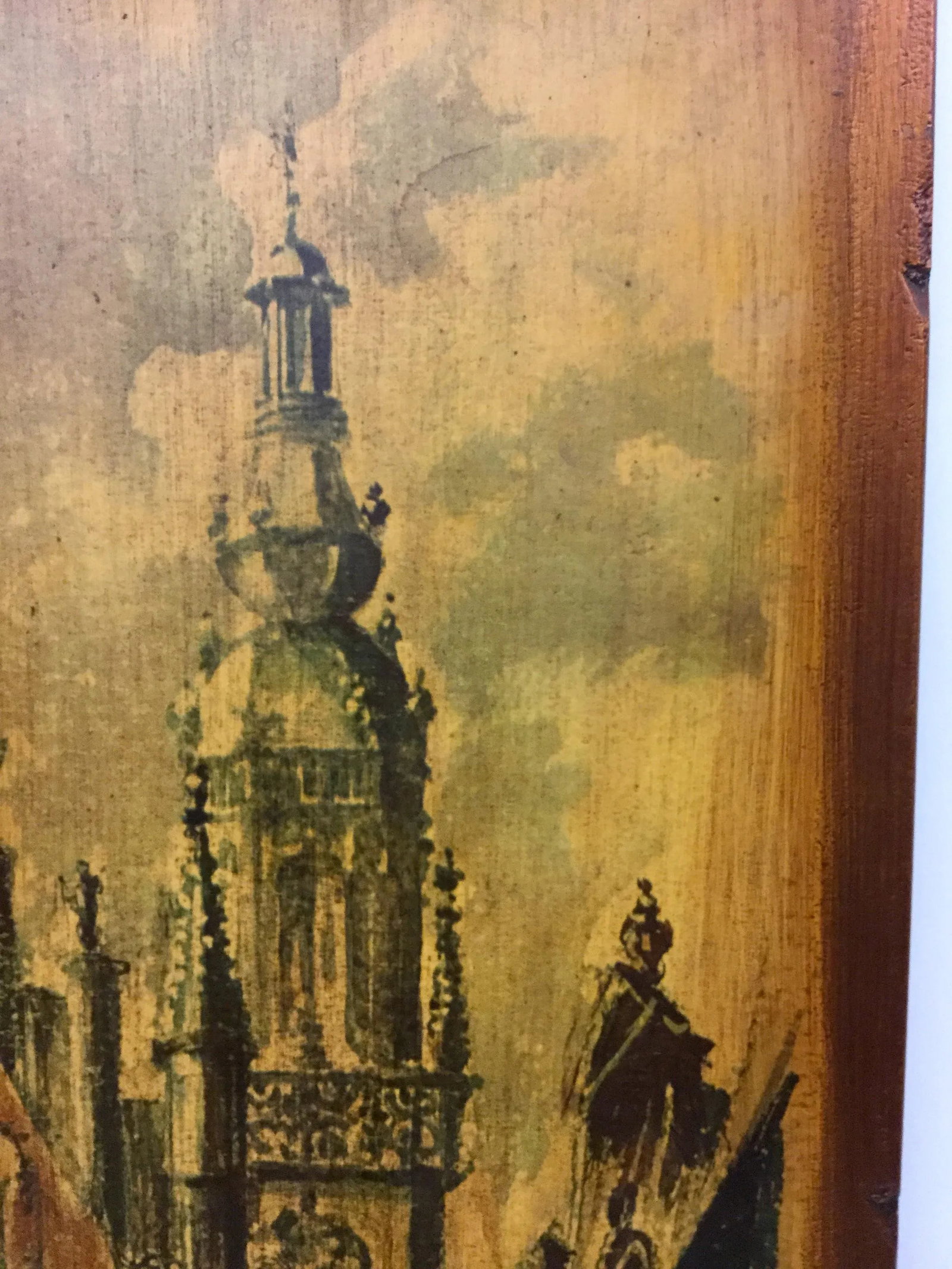 M C M Wood Backed Landscape Print by Dutch Artist Reiner Snapper - 7