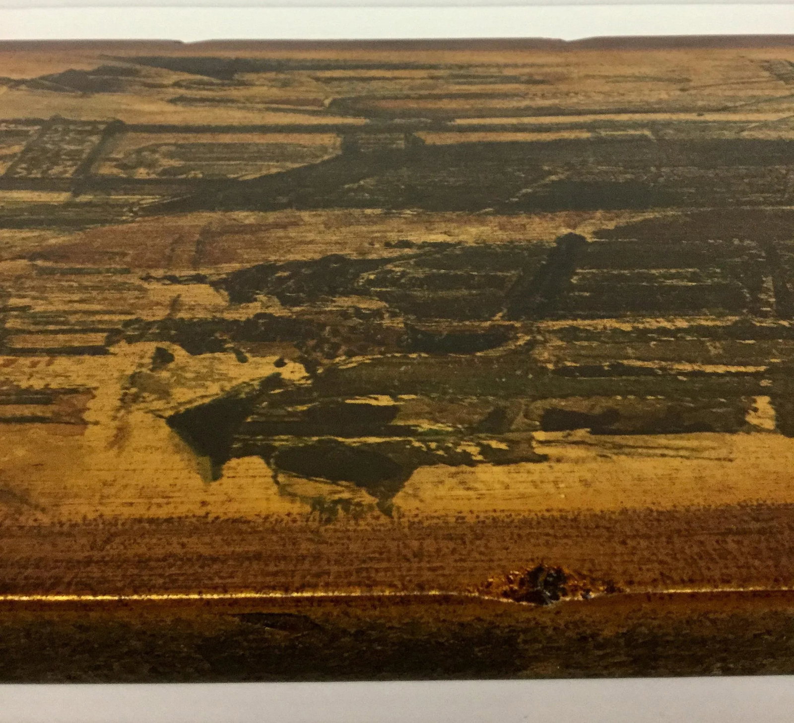 M C M Wood Backed Landscape Print by Dutch Artist Reiner Snapper - 8