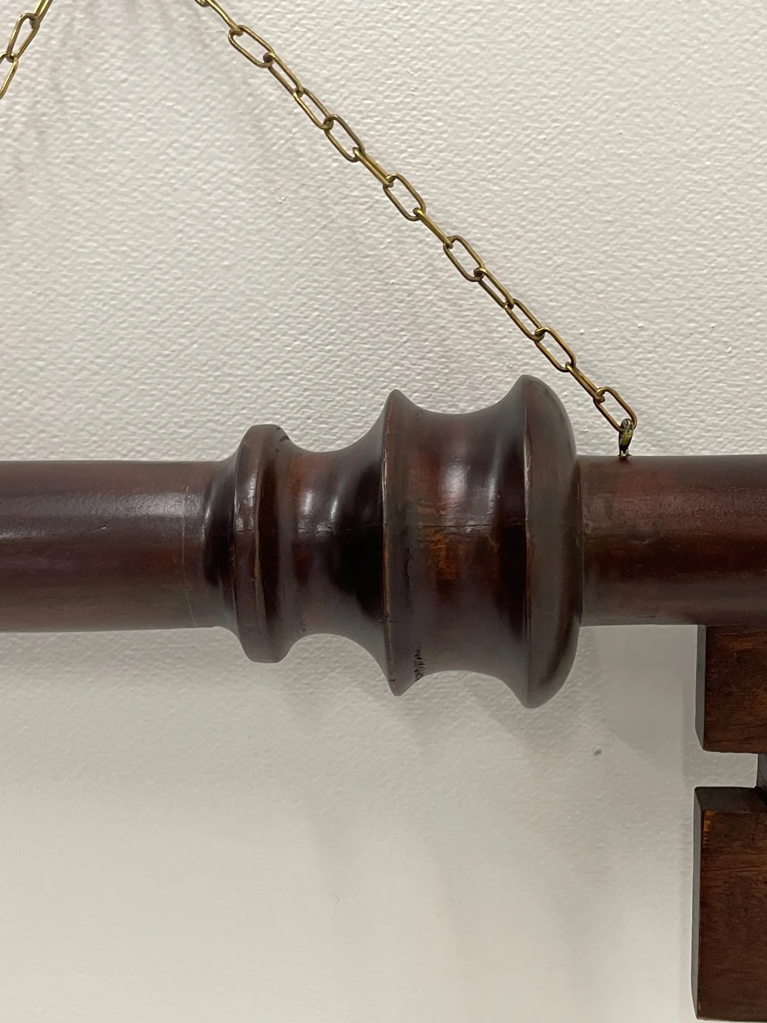 Antique Carved Wood Locksmith Trade Sign - 2