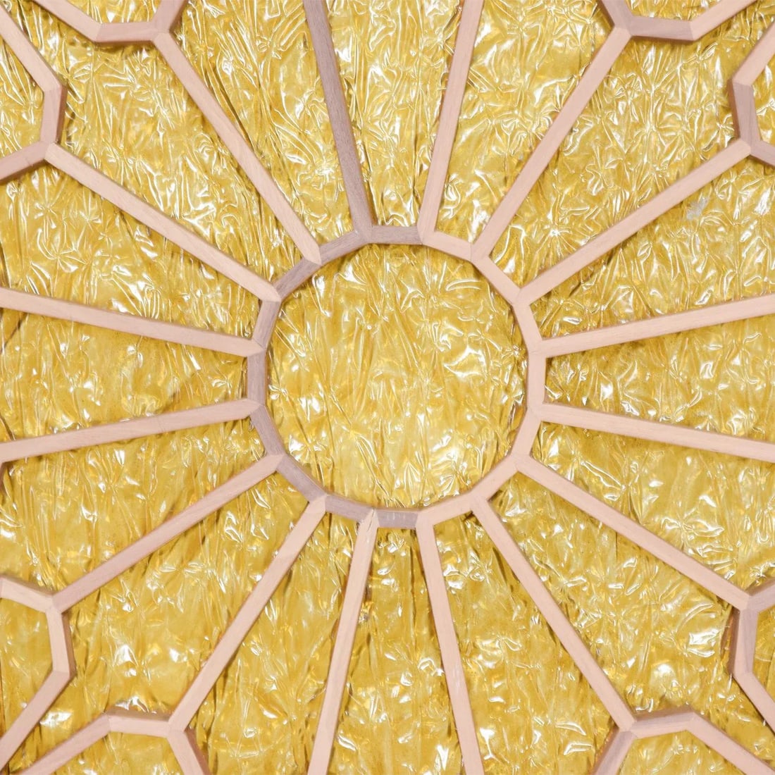1960s Modern Sunburst Custom Room Divider Screen Wood Door Panel - 5