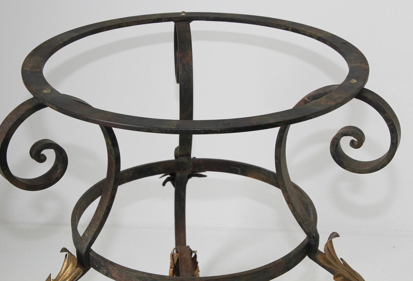 Art Nouveau Italian Glass Table top with Iron frame Indoor or Outdoor - 9