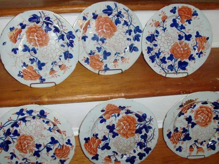 1815 Mason's Ironstone Imari Plates - Set of 9 - 3