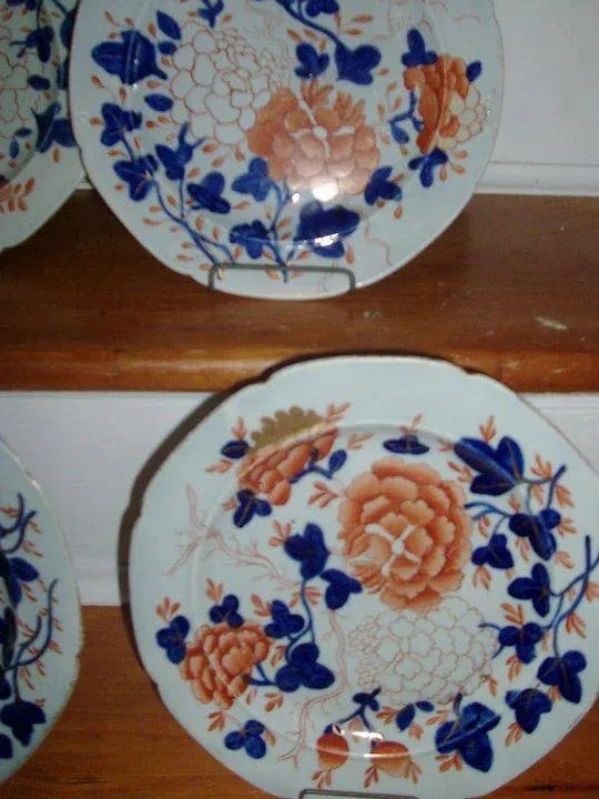 1815 Mason's Ironstone Imari Plates - Set of 9 - 4