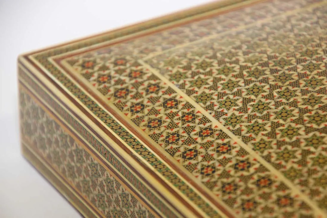 Moorish Micro Mosaic Inlaid Jewelry Box - 2