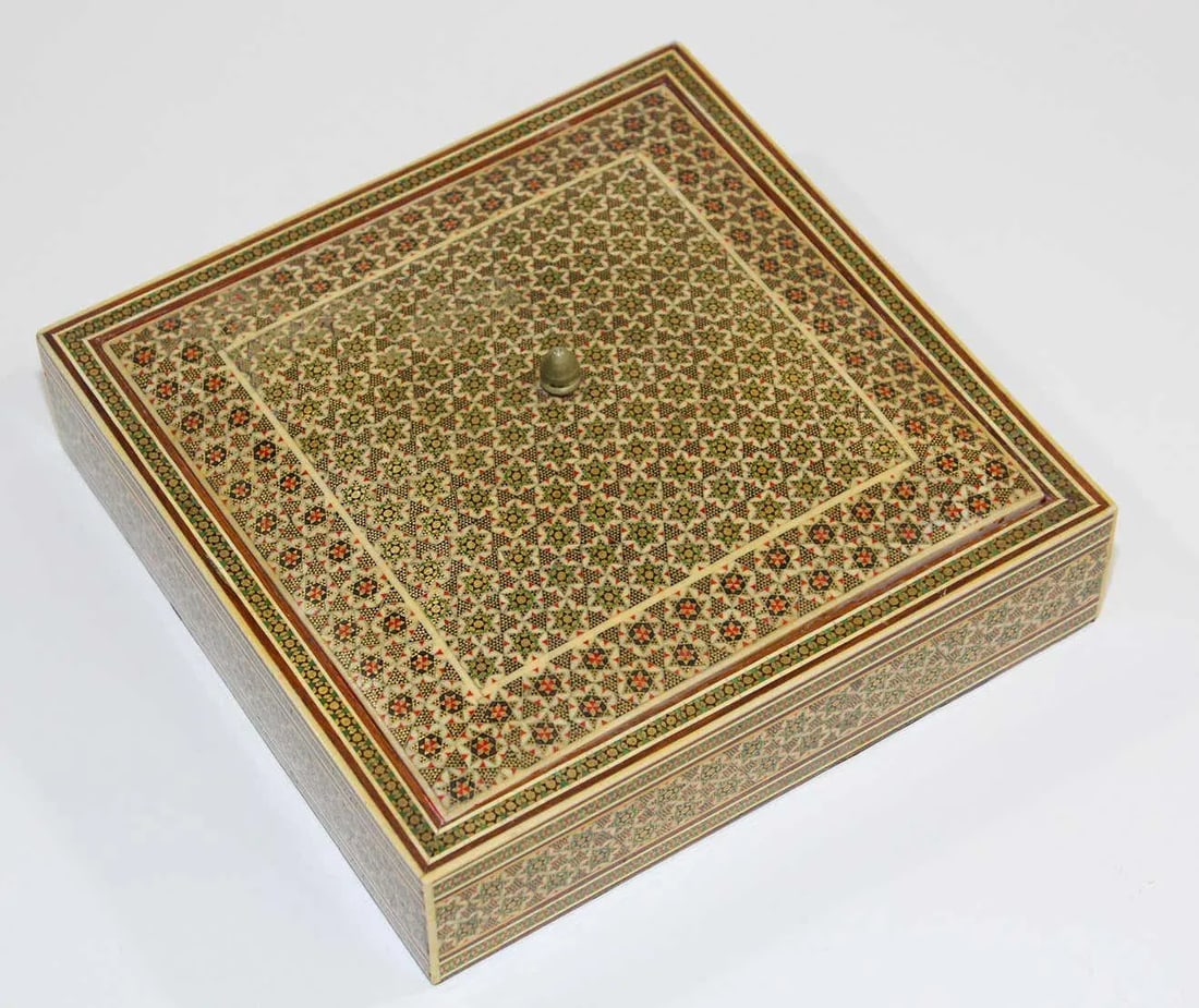 Moorish Micro Mosaic Inlaid Jewelry Box - 3