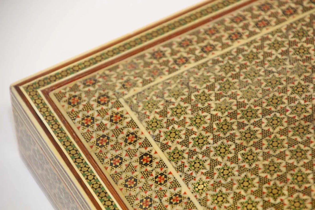 Moorish Micro Mosaic Inlaid Jewelry Box - 7