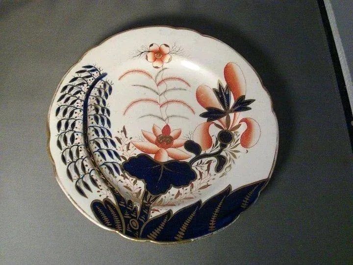 1810 Spode Imari Porcelain 2214 Banana Tree Pattern Dish - 2