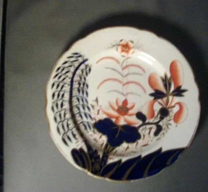 1810 Spode Imari Porcelain 2214 Banana Tree Pattern Dish - 5