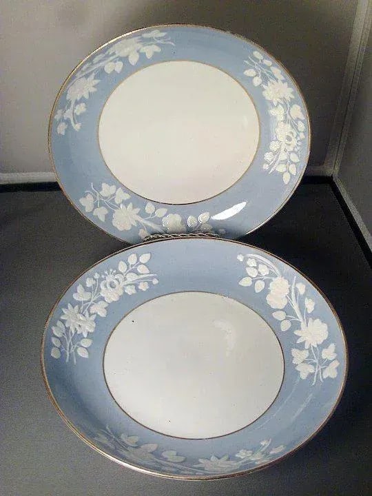 1815 Spode Porcelain Pattern 2036 Deep Dishes or Cake Plates - A Pair - 2