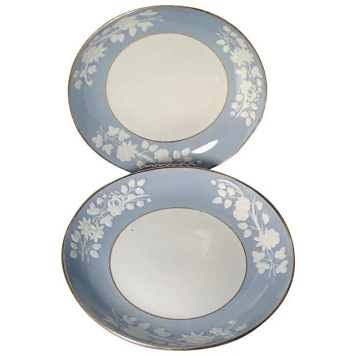 1815 Spode Porcelain Pattern 2036 Deep Dishes or Cake Plates - A Pair - 6