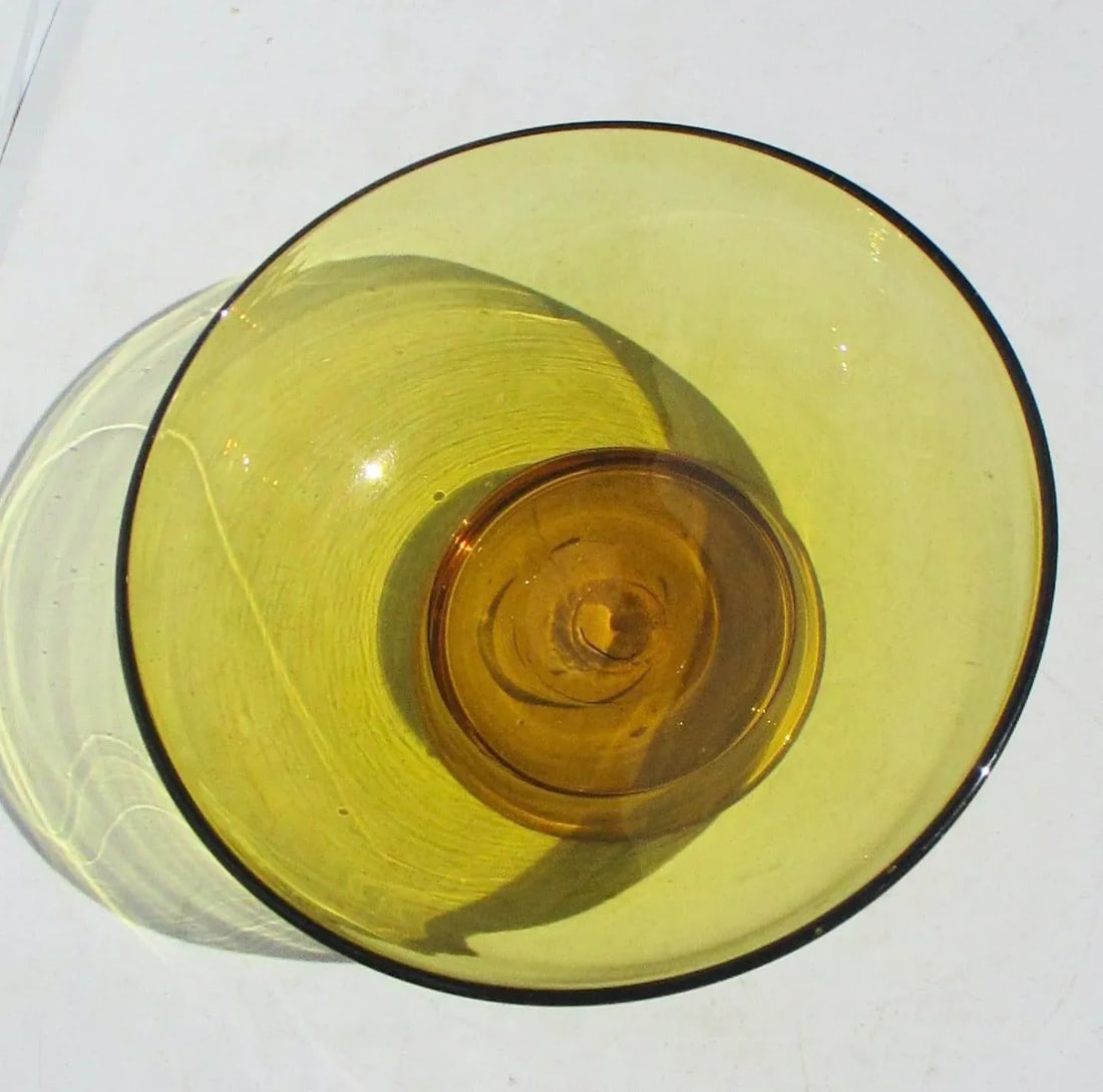 Vintage Hand-Blown Venetian Salad Bowl - 2