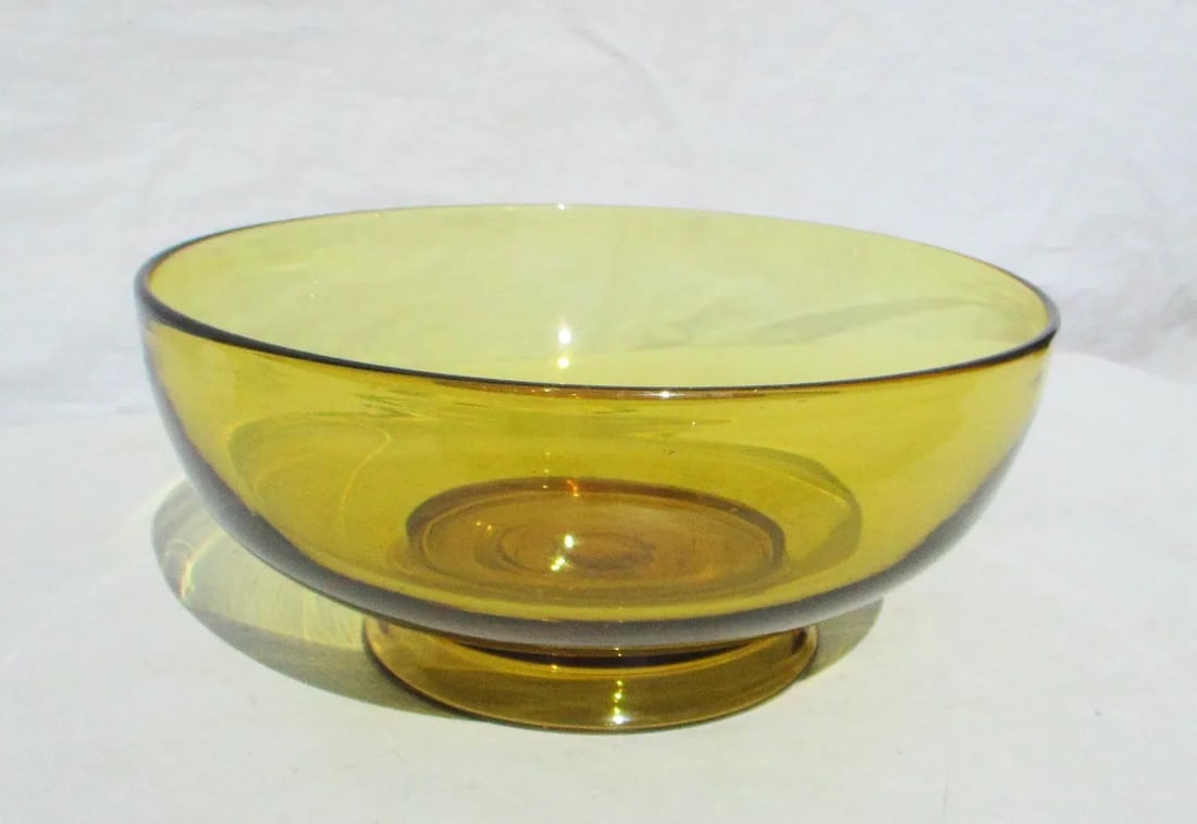 Vintage Hand-Blown Venetian Salad Bowl - 3