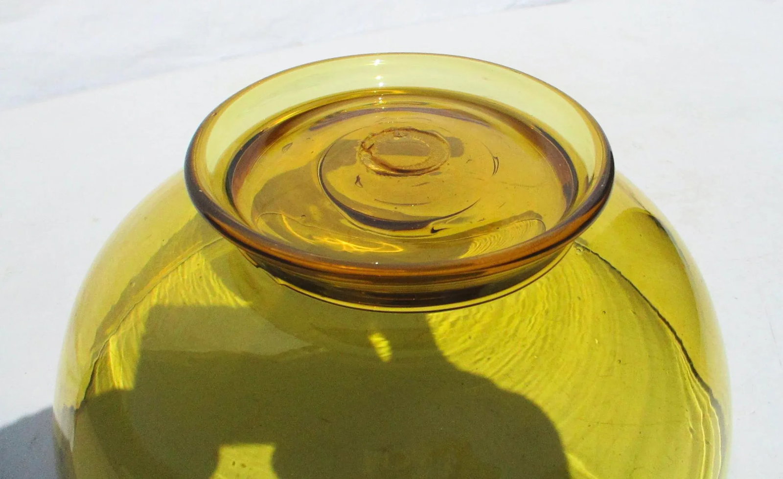 Vintage Hand-Blown Venetian Salad Bowl - 5