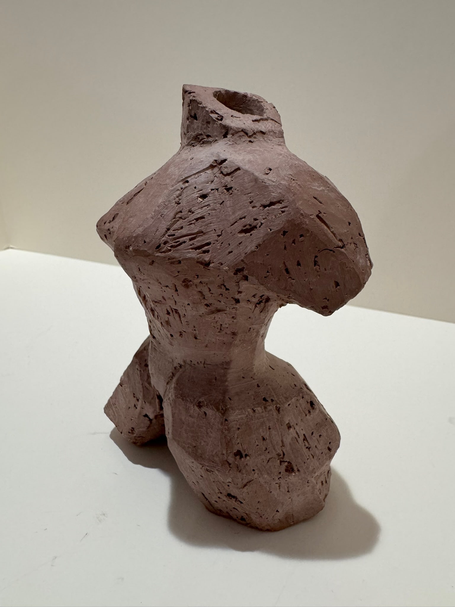 1960s Larry Mohr Signed Terra Cotta Nude Sculpture Abstract Figurative Form - 4