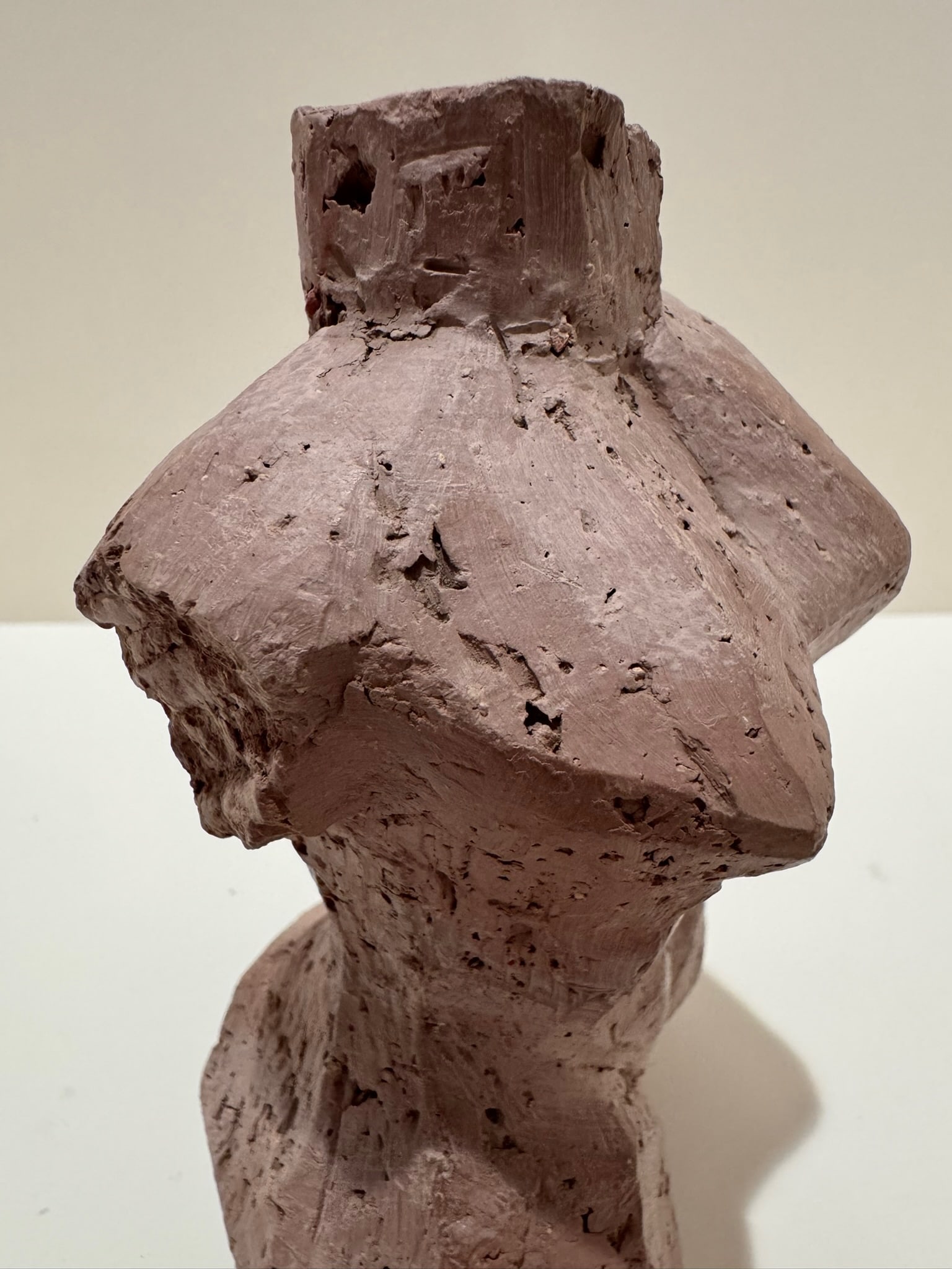 1960s Larry Mohr Signed Terra Cotta Nude Sculpture Abstract Figurative Form - 5