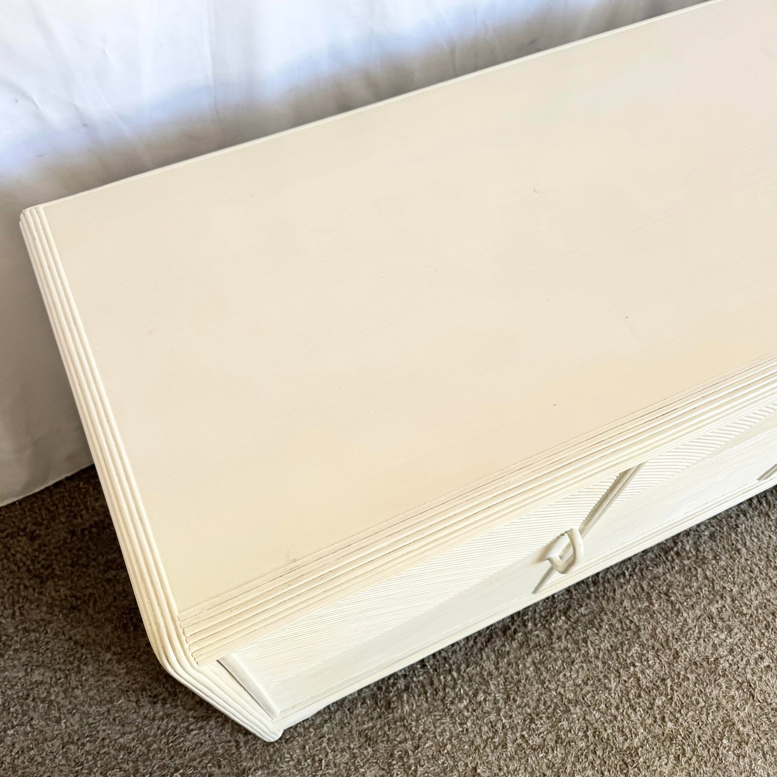 Boho Chic Wavy Pencil Reed Credenza - 4