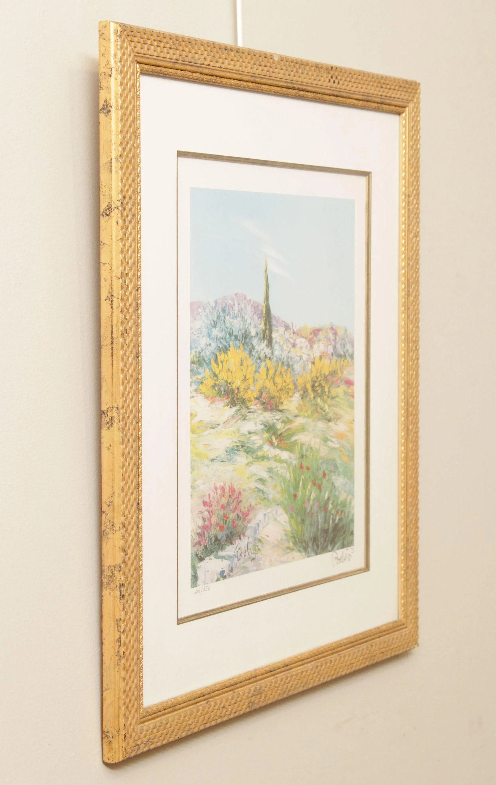 Vintage Impressionist Landscape 'Summer Light' Lithograph, by 'Belvis' - 4