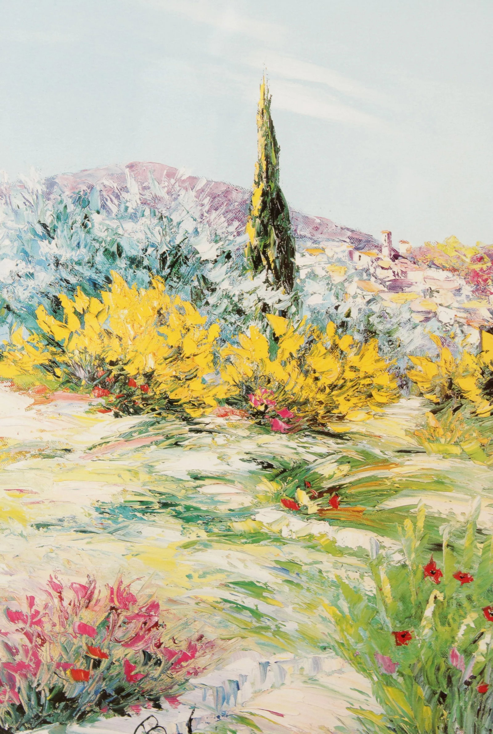 Vintage Impressionist Landscape 'Summer Light' Lithograph, by 'Belvis' - 5