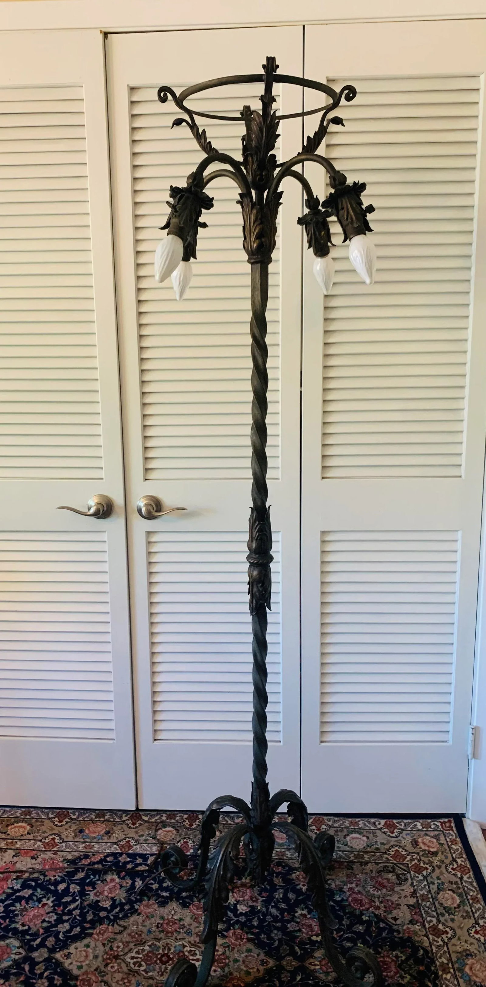 Spanish Wrought Iron Floor Lamp - 12