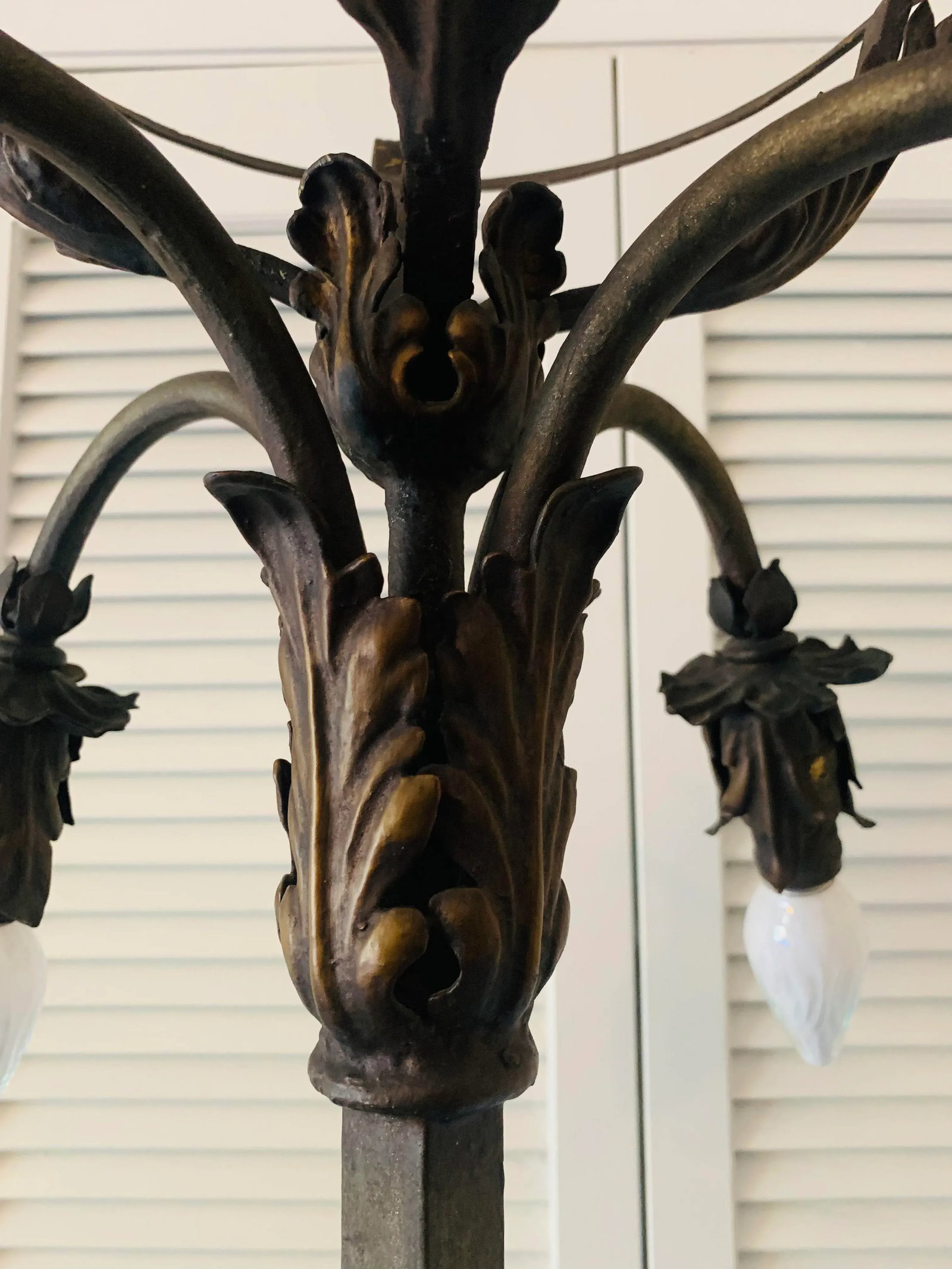 Spanish Wrought Iron Floor Lamp - 4