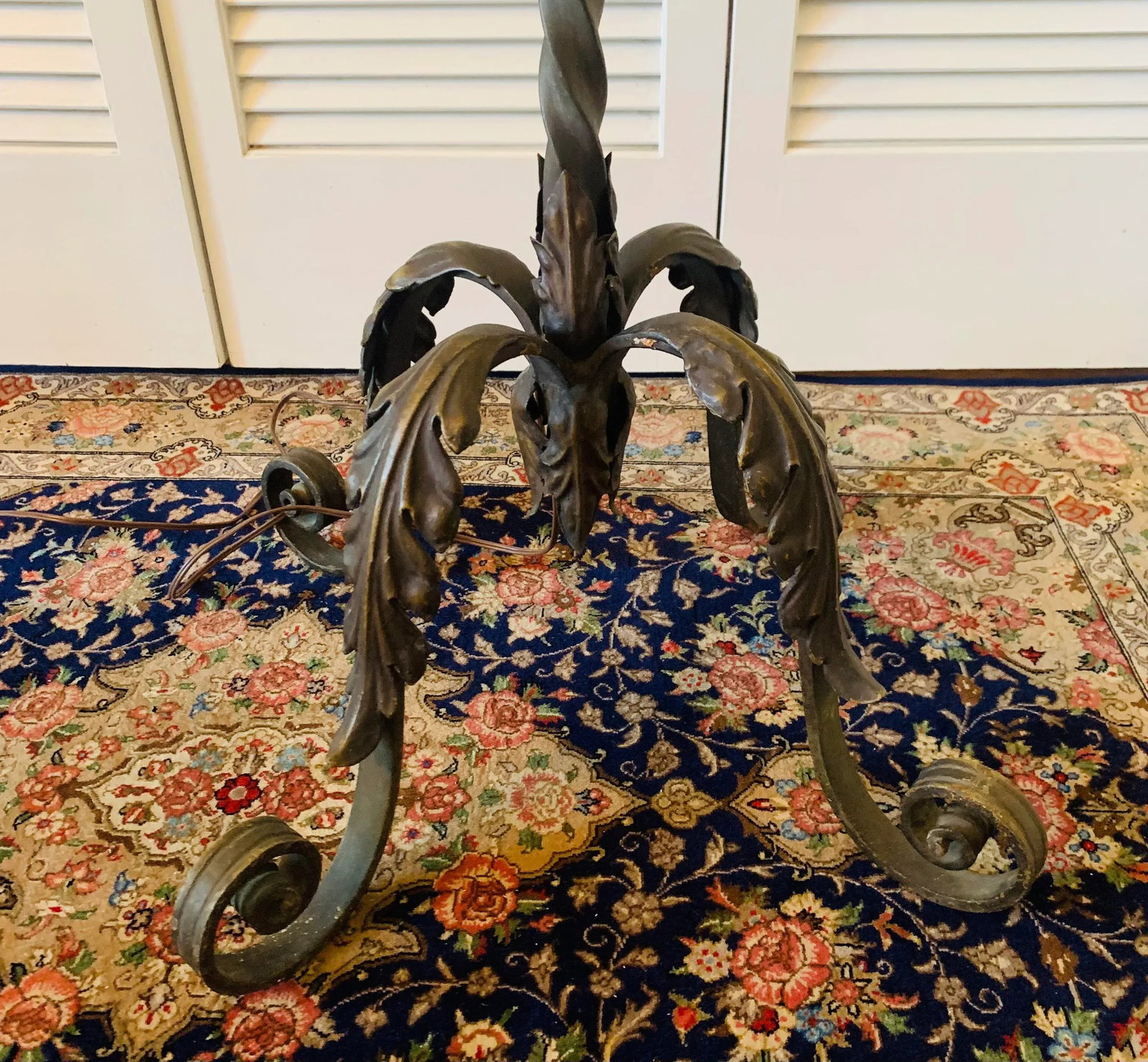 Spanish Wrought Iron Floor Lamp - 5