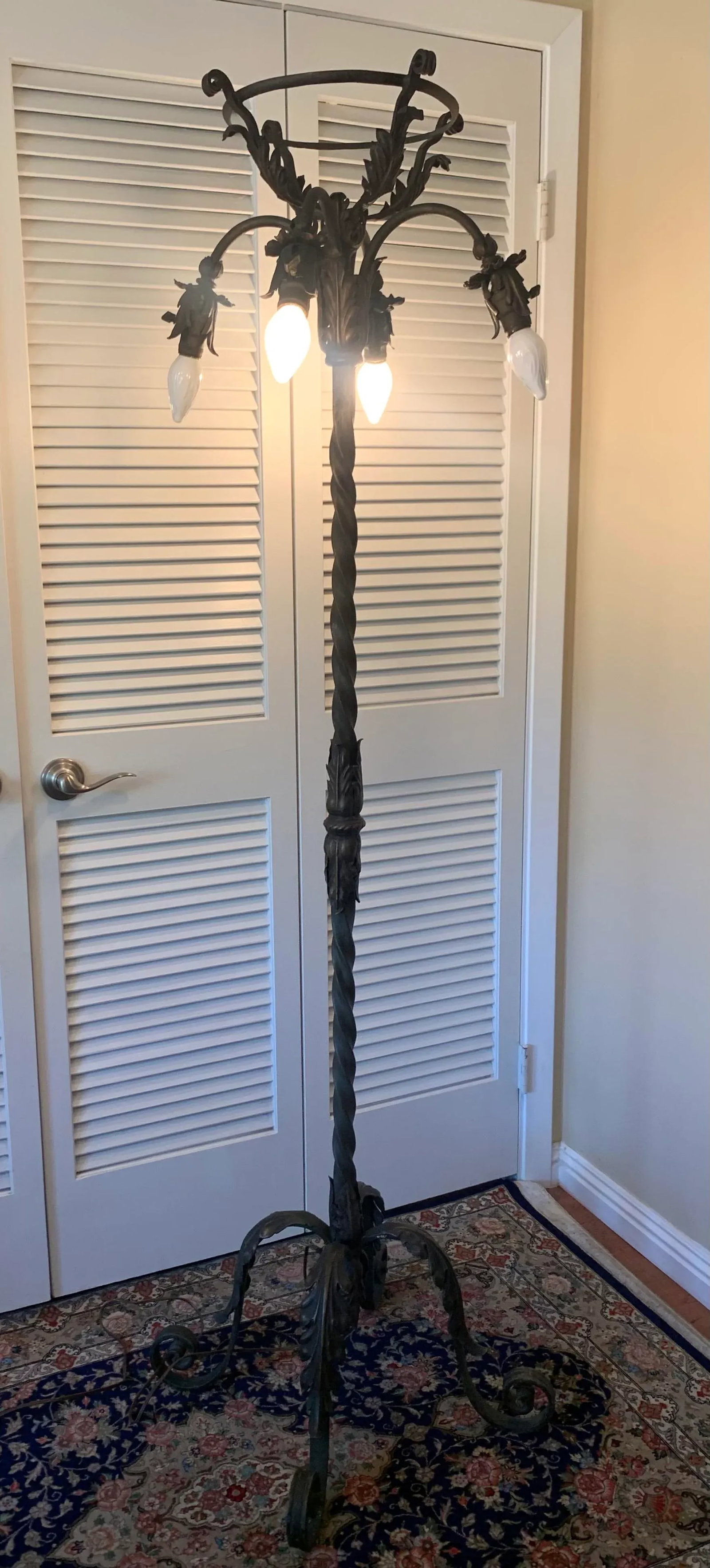 Spanish Wrought Iron Floor Lamp - 6
