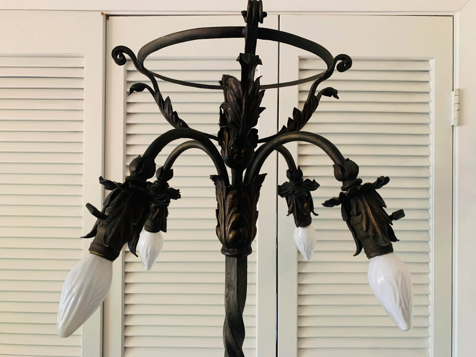 Spanish Wrought Iron Floor Lamp - 8