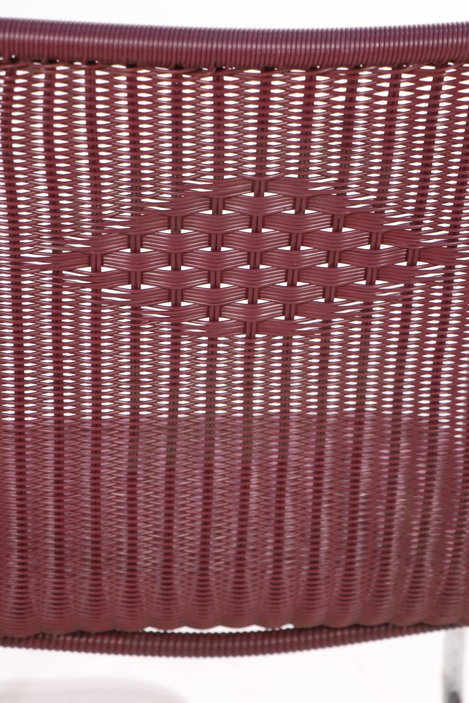 Tubular Chrome and Woven Plastic Cantilevered Lounge Chairs - A Pair - 5