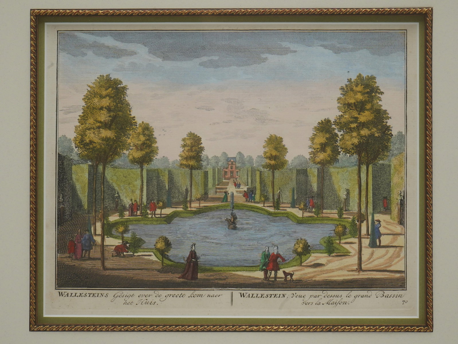 Set of 4 Carl Remshant 18th Century Colored Etchings - 2