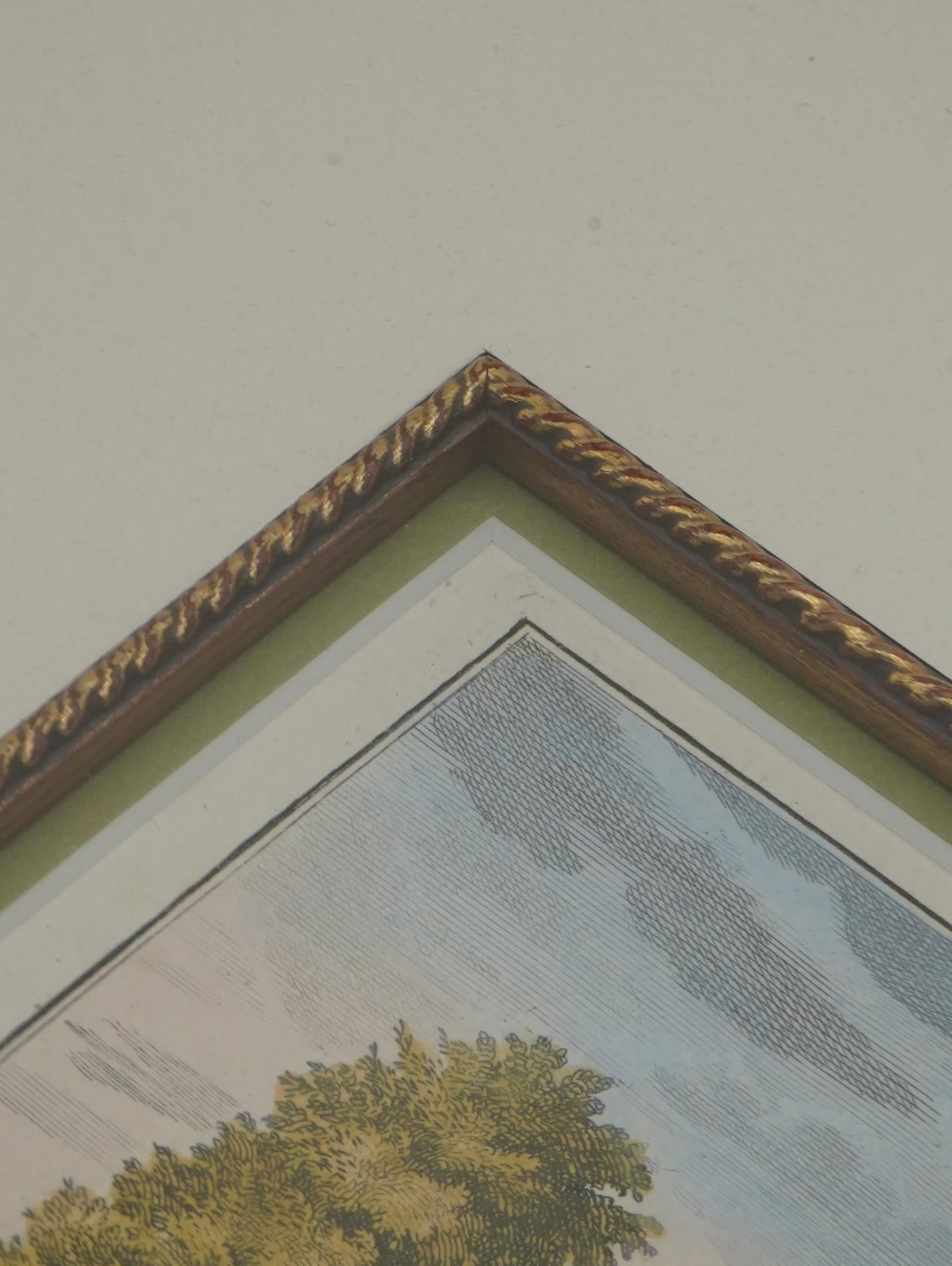 Set of 4 Carl Remshant 18th Century Colored Etchings - 8